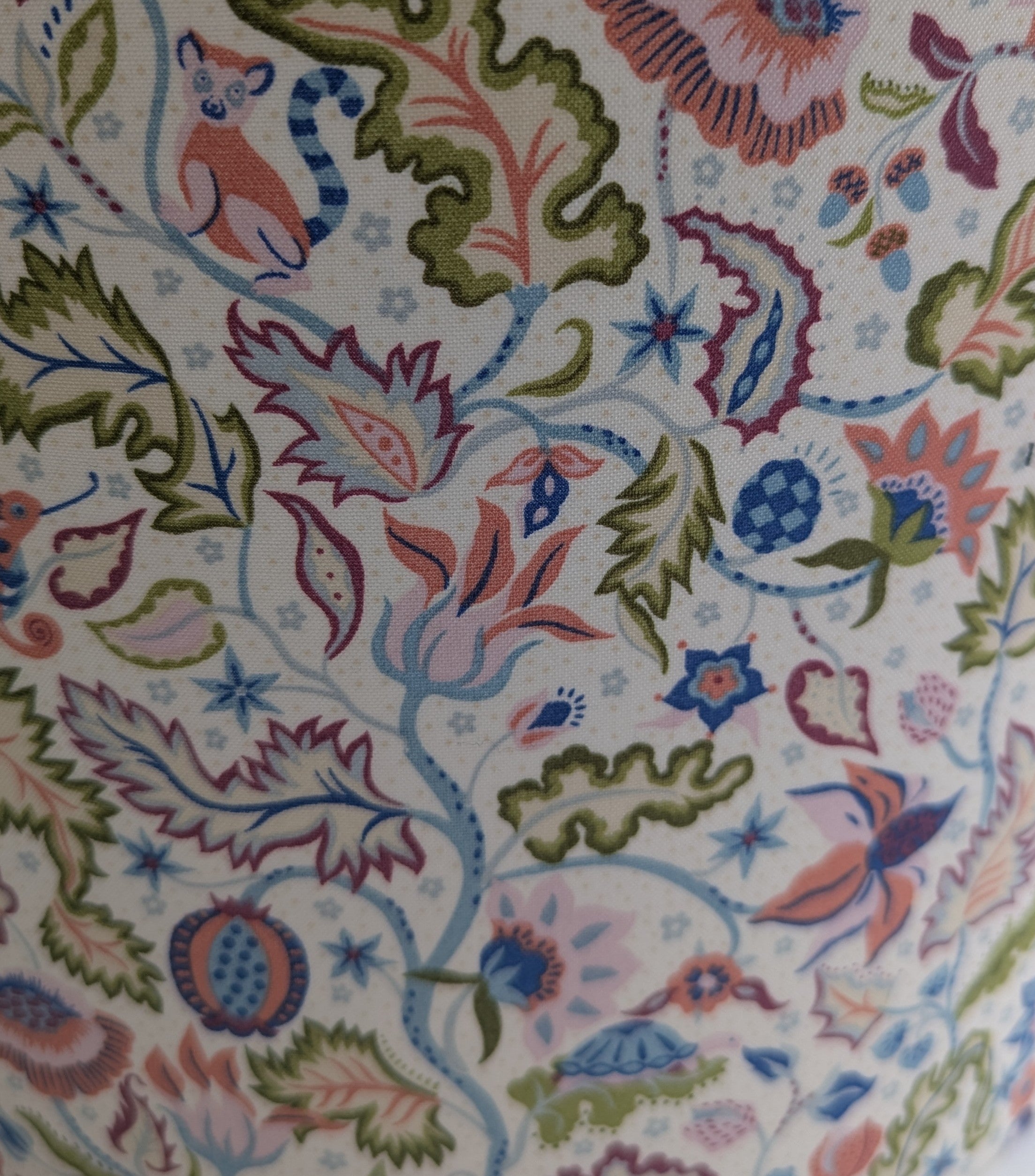 Liberty of London 'tree of life' fabric lampshade.