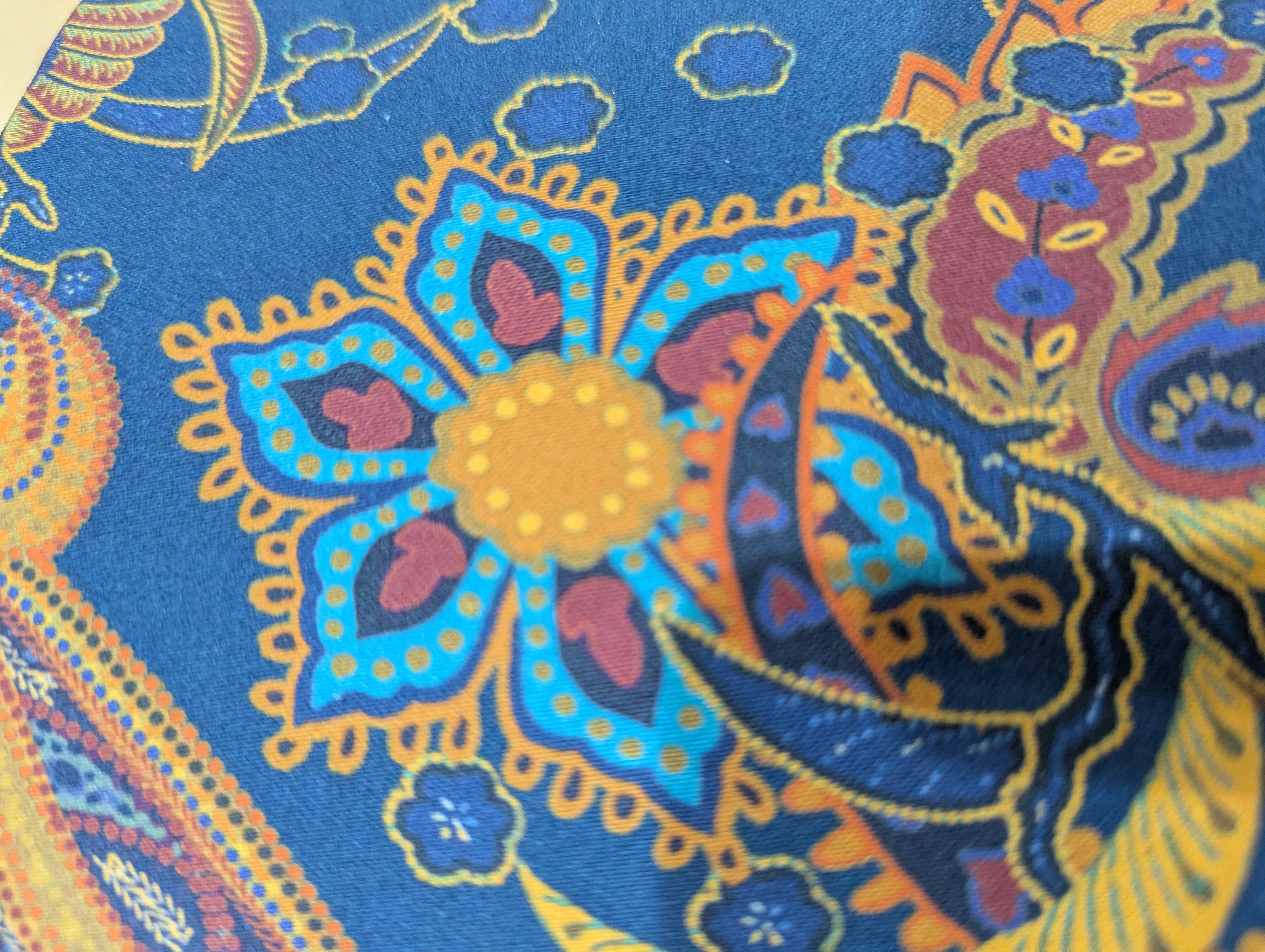 Ralph Lauren Teal fabric lampshade