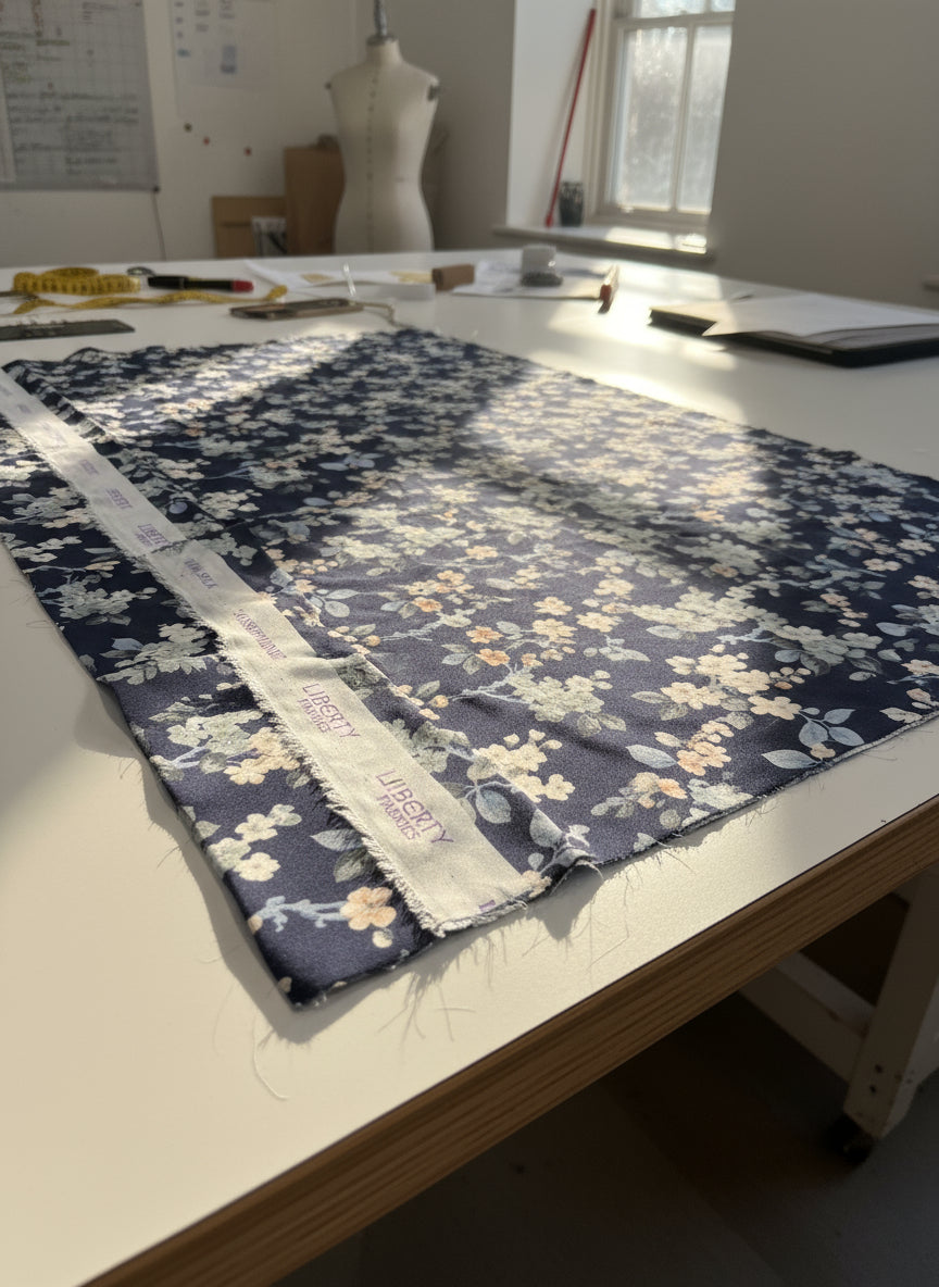 Liberty of London Pure Silk fabric lampshade