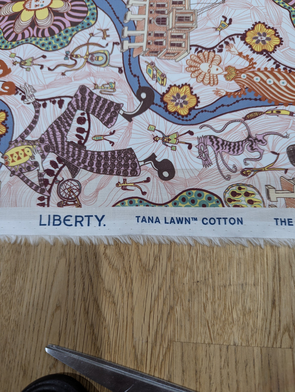 Grayson Perry by Liberty of London fabric lampshade.