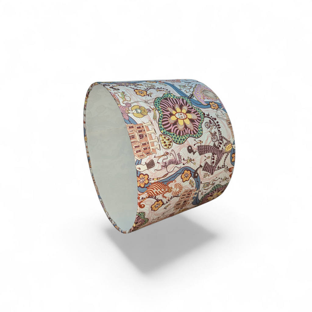 Grayson Perry by Liberty of London fabric lampshade.