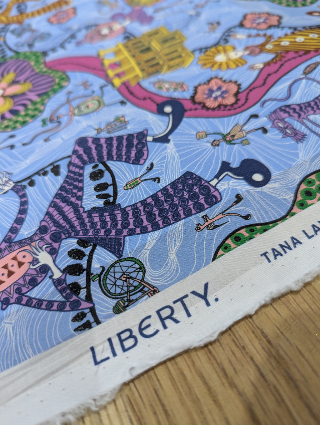 Grayson Perry by Liberty of London farbic lampshade