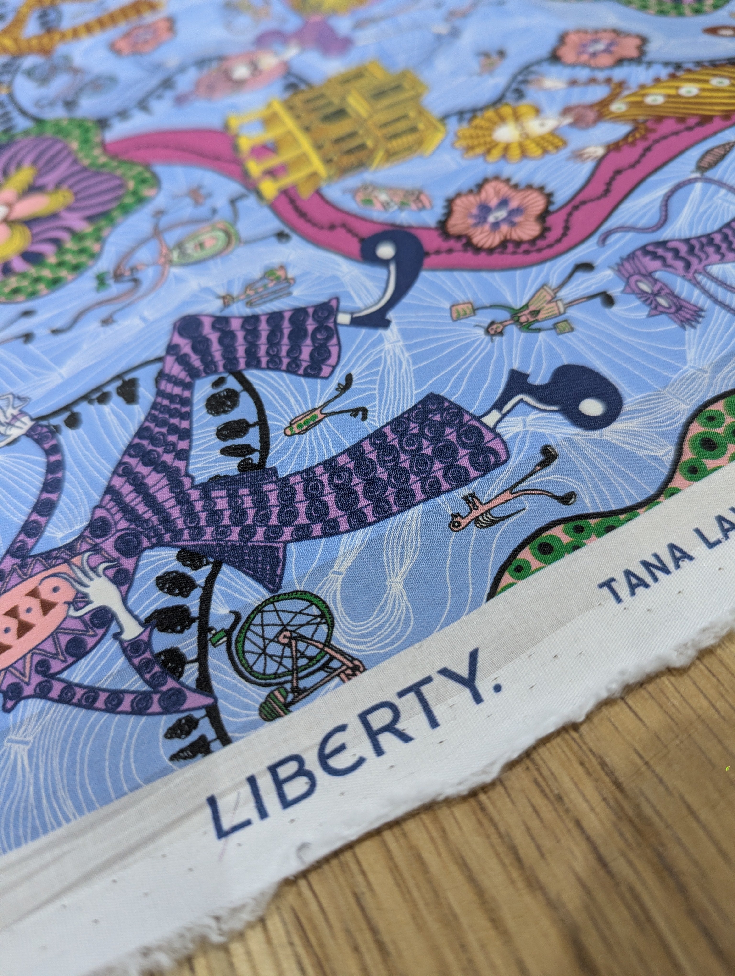 Grayson Perry by Liberty of London farbic lampshade