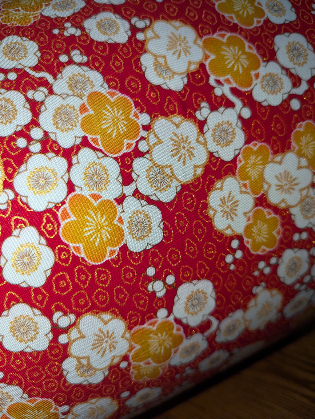 V&A Museum Collection Japanese Serenity fabric lampshade.